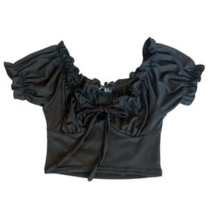 SHEIN Black Ruffled Women's Top - Small